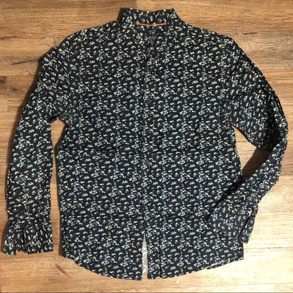 Long Sleeve Floral Button Down